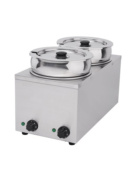 101048 - Hamoki Bain Marie with Hot Pot 3.5Lx2