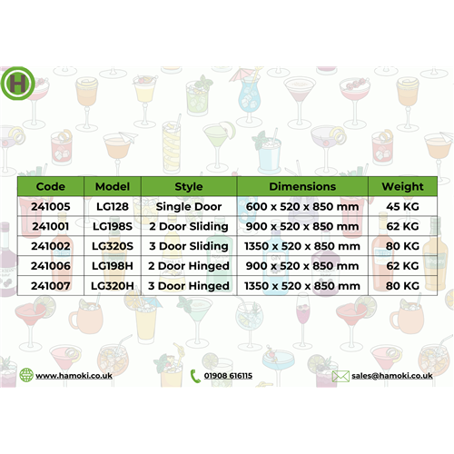 241005 - Single Door Bar Cooler
