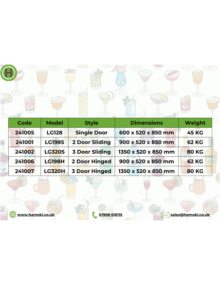 241005 - Single Door Bar Cooler