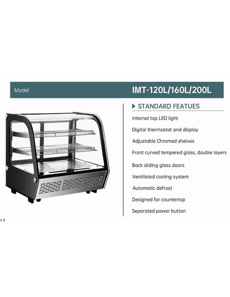 251008 - Counter Top Display Cooler -  160L