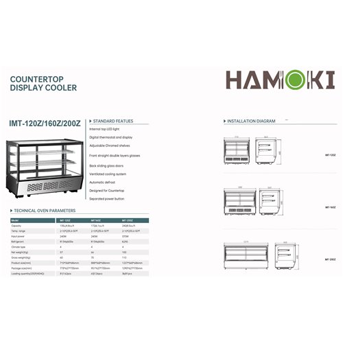 251011 - Counter Top Display Cooler - 160Z