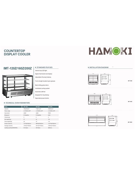251011 - Counter Top Display Cooler - 160Z