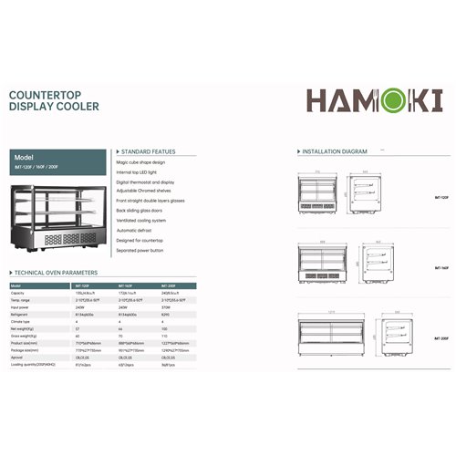 251012 - Counter Top Display Cooler -160F