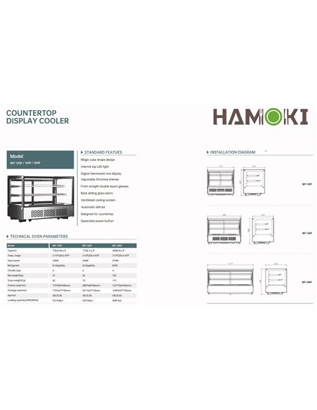 251012 - Counter Top Display Cooler -160F