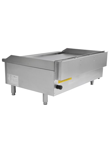 101059-P - Gas Countertop Griddle with Chrome Plate - Triple Control