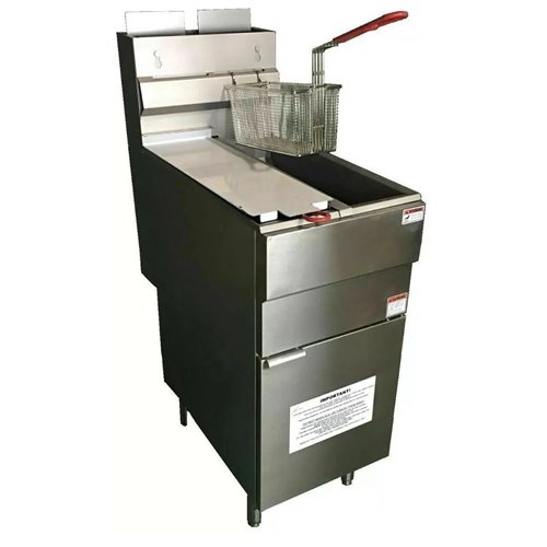 101070 - GF120T 4 Burner Twin Tank Gas Fryer with Twin Baskets