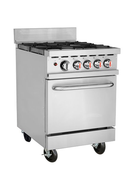 101075 - Hamoki Gas Range 4 Burner with Oven HKR-4S
