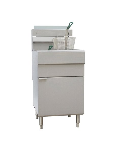 101072 - GF150 5 Burner Gas Fryer Single Tank with Twin Baskets