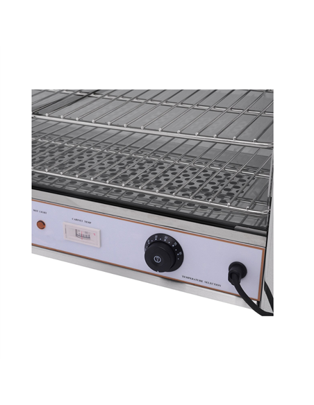 101038 - Pie Cabinet and Warmer with 5 Shelves