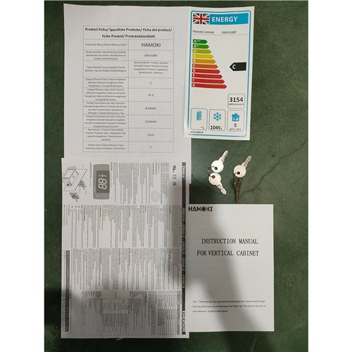 221004 - Upright Double Freezer - 1375L (GN1410BT)