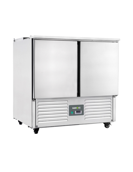 221034 - 2 Door Refrigerated Salad Counter with Lid and Cutting Board - 215L (S900)