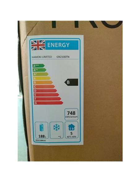 221009 - 2 Door Refrigerated Counter - 272L (GN2100TN)