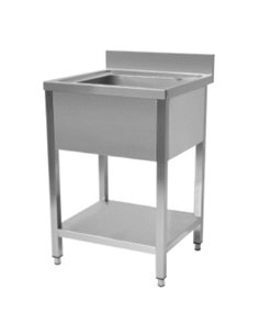 231016 - Stainless Steel Sink Single Bowl - 800 x 700mm