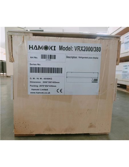 221049 - Refrigerated Pizza Display - 78L 9 X GN 1/3  (VRX2000/380)