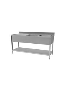 231020 - Stainless Steel Sink 1600mm Left Hand Drain