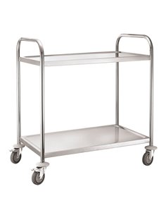 301003 - Service Trolley 2 Tier With Round Tube