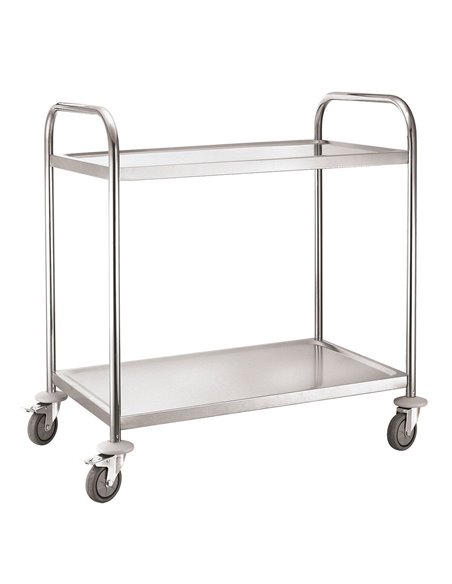 301003 - Service Trolley 2 Tier With Round Tube