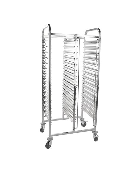 301008 - Racking Trolley 15 Tier Double Row Rack for GN Pan1/1 (30 Shelves)
