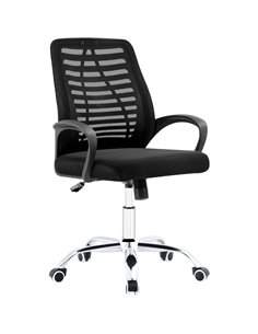 Mesh Office Chair Black &amp Chrome | Stalwart DA-HY806