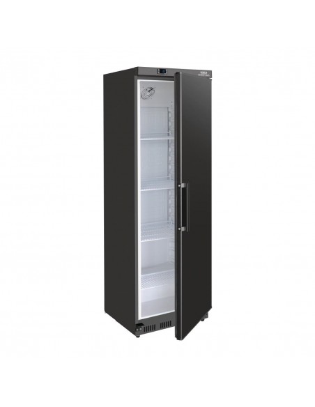 Essentials Commercial Upright Refrigerator Black - 400Ltr