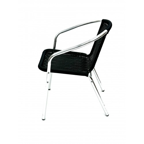 Black Rattan Garden Set – Round...