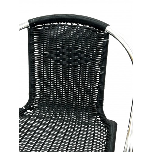 Black Rattan Garden Set – Round...