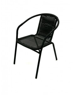 Rattan Garden Set Black –... 2