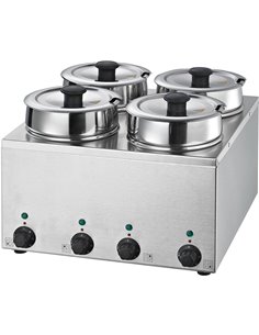 Bain Marie 4 Hot pots 4x3.5 litres | Stalwart DA-BMP44