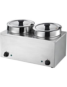 Bain Marie 2 Hot pots 2x6.5 litres | Stalwart DA-BMP72
