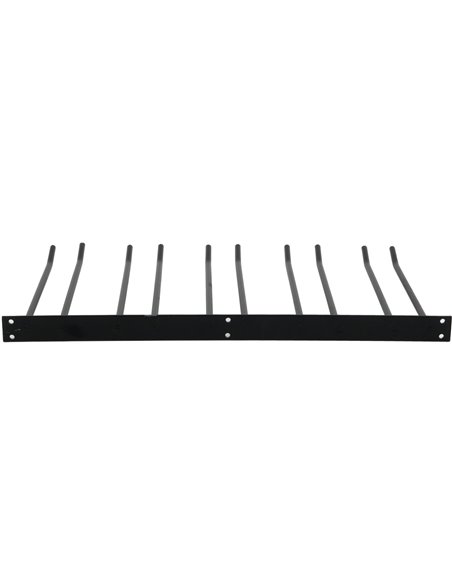 Wine Glass Rack Black Wall mounted Length 300mm 15 wine glasses | Stalwart DA-WGA58500300B