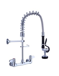 Pre Rinse Spray Unit Wall mount Double inlet Height 500mm Stainless steel | Stalwart DA-EQ7802A