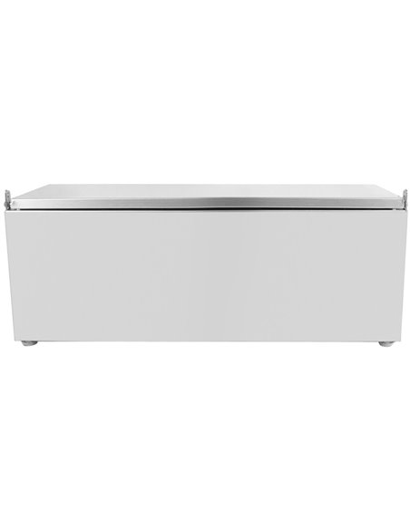 Commercial Condiment Holder with lid including 3xGN1/4-150mm containers Stainless steel | Stalwart DA-CHE03ADFL