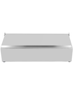 Commercial Condiment Holder with lid including 4xGN1/4-150mm containers Stainless steel | Stalwart DA-CHE04ADFL 2