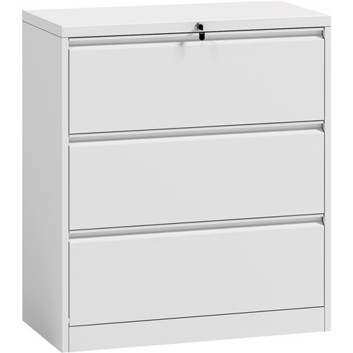 Professional Filing Cabinet 3 drawer 900x460x1015mm White | Stalwart DA-HDKL03