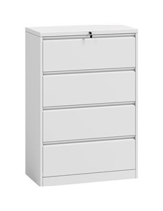 Professional Filing Cabinet 4 drawer 900x460x1315mm White | Stalwart DA-HDKL04