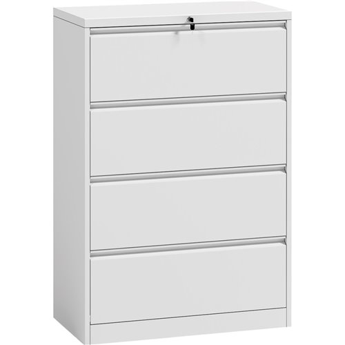 Professional Filing Cabinet 4 drawer 900x460x1315mm White | Stalwart DA-HDKL04
