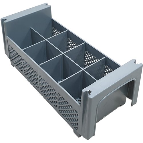 Cutlery insert basket 8 compartments 195 x 450 x 185mm | Stalwart DA-CKB8