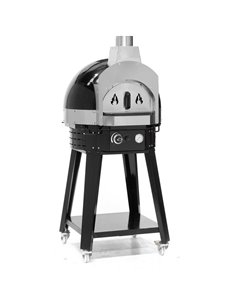 Gas Pizza Oven Ø700 Stone Base with Stand | Stalwart DA-SPOH70B-SPOH70AS