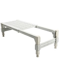 Commercial Dunnage Rack 1220x530x225mm 450kg loading Iron &amp Polypropylene | Stalwart DA-WHPDSPA48181053 2