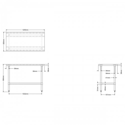 Commercial Work table Stainless steel...