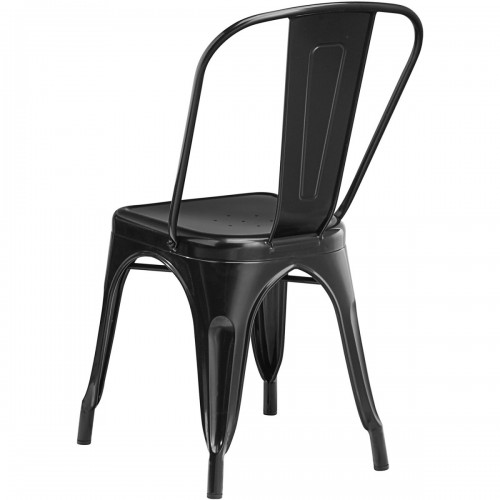 4pcs Bistro Dining Chair Steel Black...