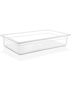 Polypropylene Gastronorm Pan GN1/1 Depth 100mm Clear 12 litres | Stalwart DA-GNPP11100