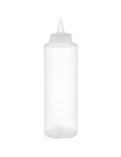 Squeeze Sauce Bottle 500ml/18oz Clear | Stalwart DA-GPS500