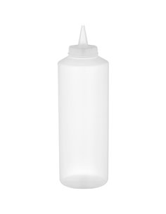 Squeeze Sauce Bottle 750ml/27oz Clear | Stalwart DA-GPS750