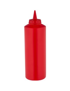 Squeeze Sauce Bottle 750ml/27oz Red | Stalwart DA-GPS750R