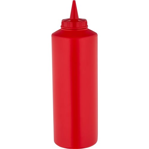 Squeeze Sauce Bottle 750ml/27oz Red | Stalwart DA-GPS750R