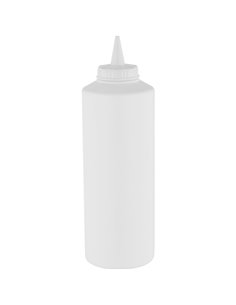 Squeeze Sauce Bottle 750ml/27oz White | Stalwart DA-GPS750W
