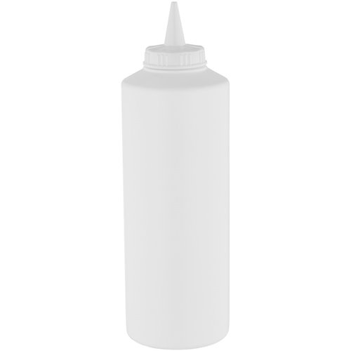 Squeeze Sauce Bottle 750ml/27oz White | Stalwart DA-GPS750W
