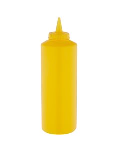 Squeeze Sauce Bottle 750ml/27oz Yellow | Stalwart DA-GPS750Y