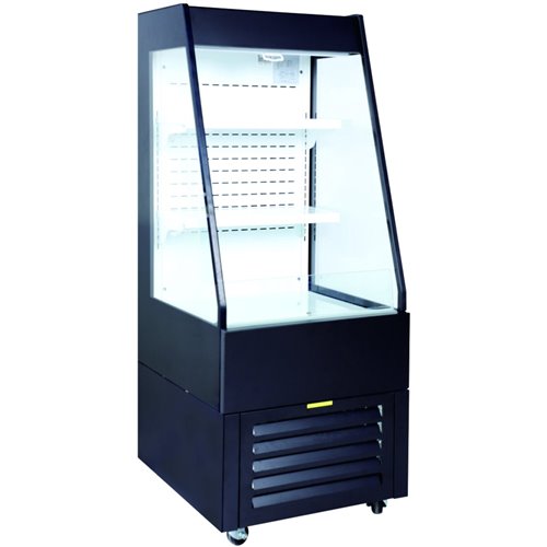 Multi Deck Refrigerator 200 litres with Night Curtain Black 600x700x1540mm | Stalwart DA-LG1000M2W